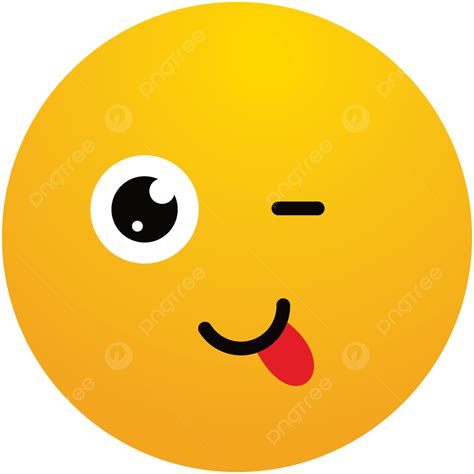 Twink Lengua Expresi N C Rculo Amarillo Emoji Vector Png Jovencitos 536 