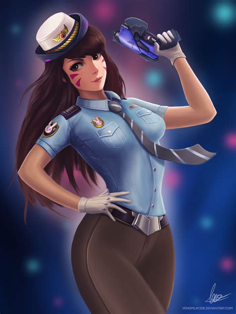 Officer D.Va by VenomLayzer on DeviantArt