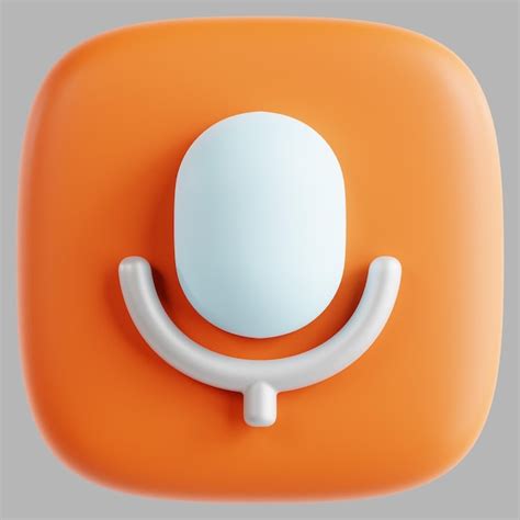 premium photo  mic button