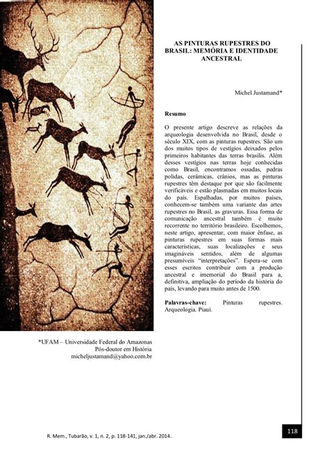 Como Era Feita As Pinturas Rupestres - (PDF) As pinturas rupestres do Brasil: memória e identidade ancestral