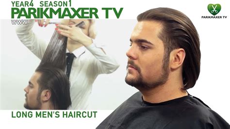 Мужская стрижка на длинных волосах. Long Men's Haircut парикмахер тв ...