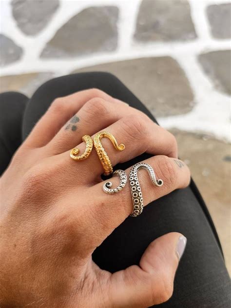 Octopus Ring Tentacle Ring Wrap Tentacle Ring Kraken Ring | Etsy
