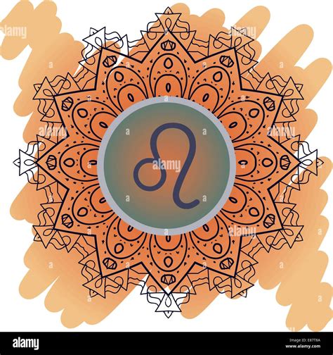 zodiac sign  lion leo stock vector image art alamy