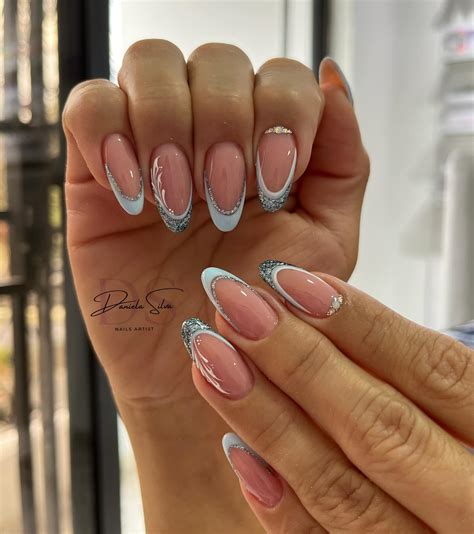 21+ Stylish Blue French Nail Ideas For 2024 - DrExplains