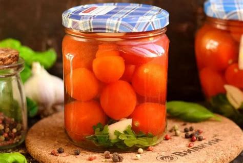 Сладкие маринованные черри: рецепты их помидоров в литровых банках на ...