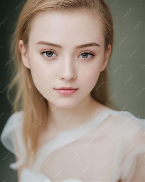 A woman with blonde hair and a pale skin looks into the camera