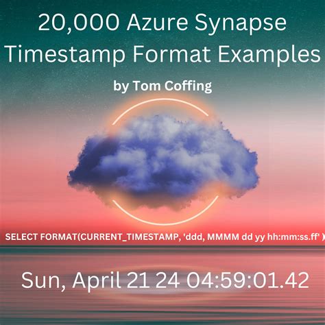 20,000 Azure Synapse Timestamp Format Examples - Software connecting
