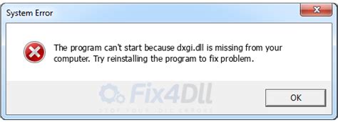 dxgi.dll is missing? Download it for Windows 7, 8, 10, Xp, Vista, 32 or ...