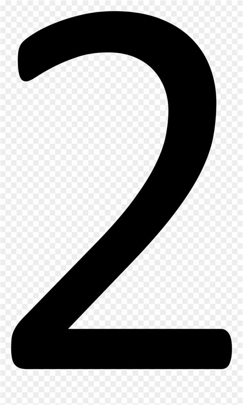 Number 2 Png - Number 2 With No Background Clipart (#3288412) - PinClipart
