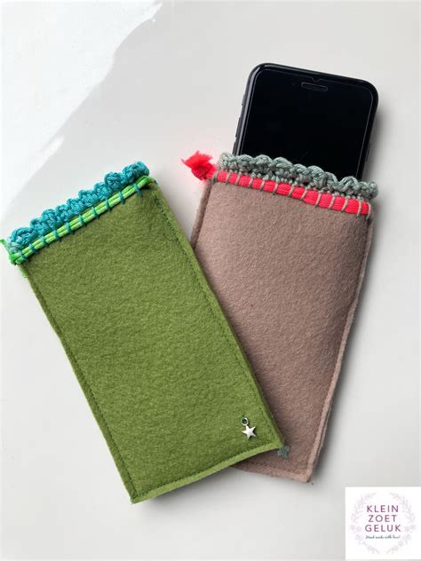 Telefoonhoesje van vilt