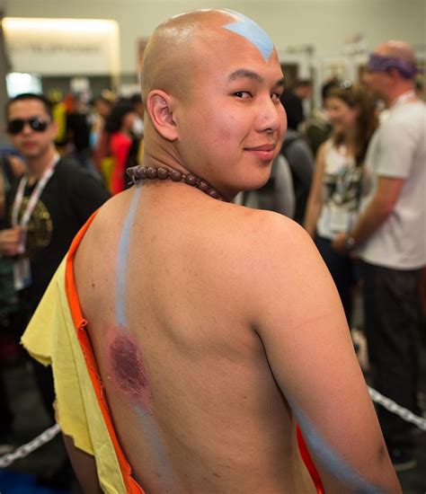 Aang he even has the lightning scar