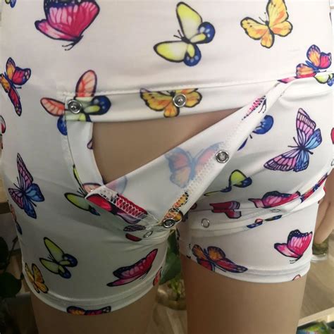 Womans Onesie With Butt Flap Adult Sexy Onsie One Piece Pajama Open