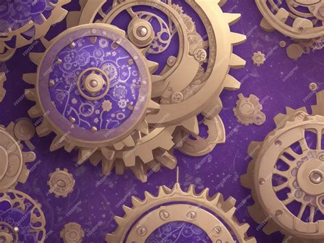 Premium Photo | Metal realistic cogwheel background Vector illustration 