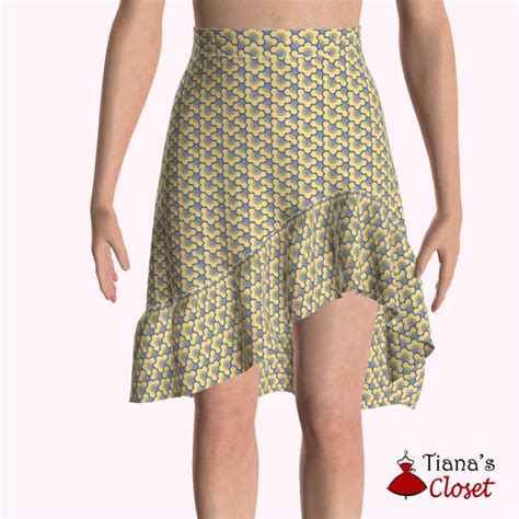 Glenda asymmetrical skirt – free pdf sewing pattern – Tiana's Closet