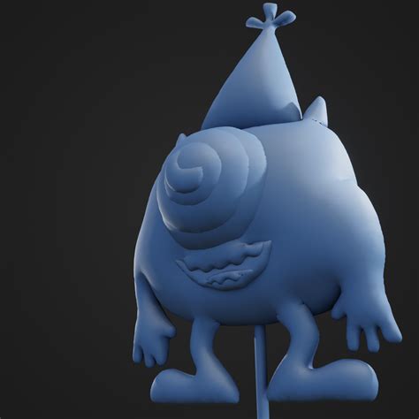 Файл STL Пухлый мультяшный монстр Майк・Модель для загрузки и 3D-печати ...