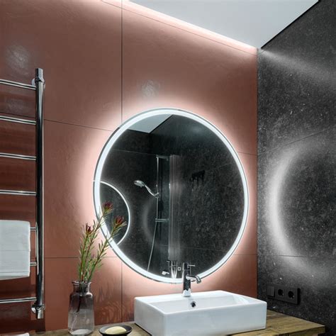 Модная деталь: круглые зеркала в ванной комнате | myDecor
