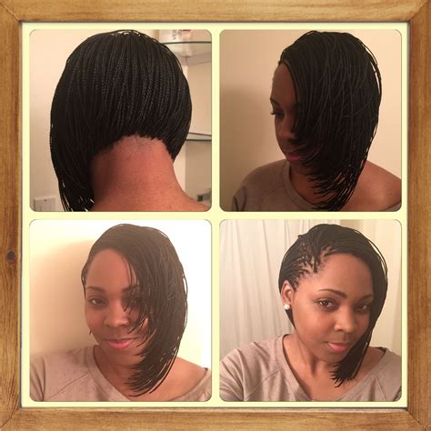 Simple Small Bob Braids Curly Hair Hairstyled Wavy Weave