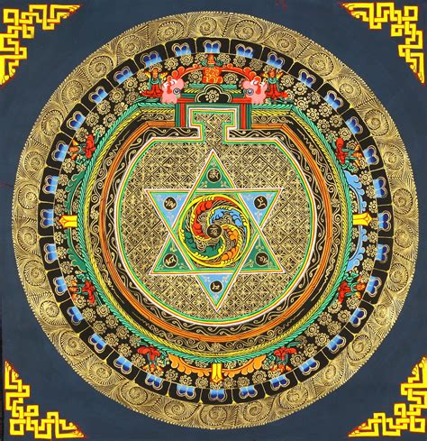 Vajrayogini Mandala with the Syllable Om Mani Padme Hum Tibetan Mandala ...