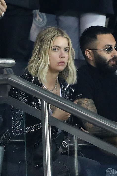 ASHLEY BENSON at PSG vs Rennes Soccer Match in Paris 09/26/2018