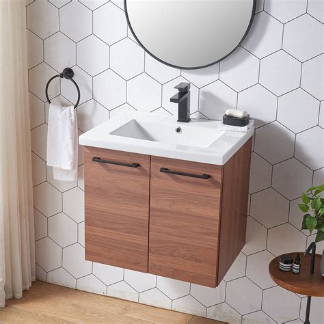 Ebern Designs Allambie 24” Wood Grain Modern Wall Mounted Single