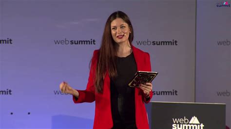 Anastasia Markova Presenting the Music Innovation Award at Web Summit ...