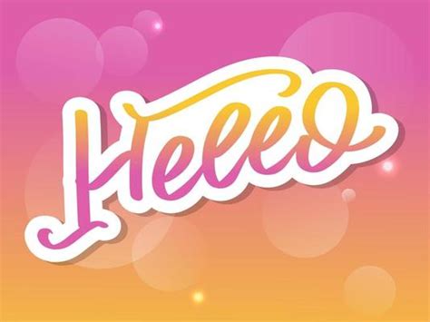 Hello Typography Vector Art, Icons, and Graphics for Free Download