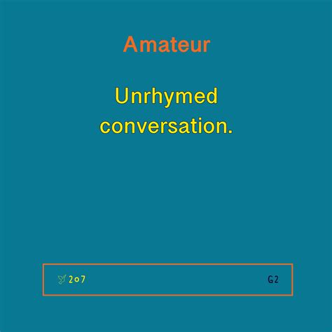 Amateur – Poetocol