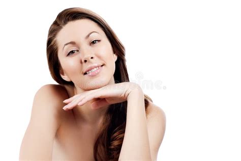 Portrait of a Pretty Woman with a Smile Stock Image - Image of hair ...