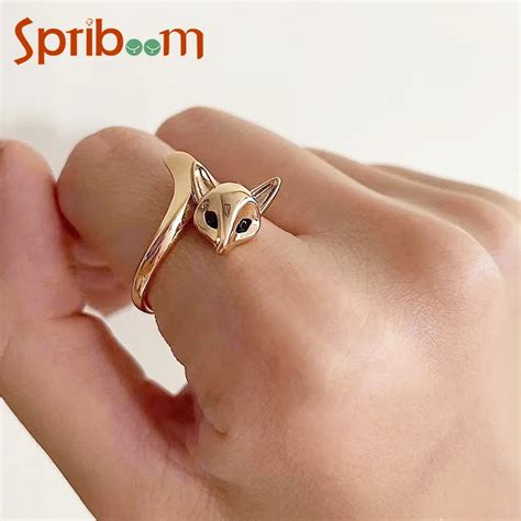 Винтажное кольцо с лисой | AliExpress