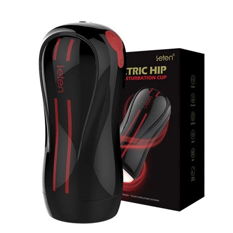 Leten Male Masturbator Rechargeable Electric Hip Men Masturbation Cup ...