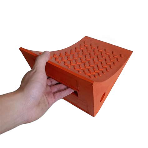 Rubber PU Wheel Chock for 5 Tons 20 Tons 30 Tons 120 Tons Heavy Duty ...