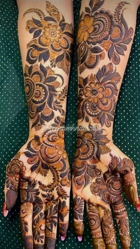beautiful stylish dubai bridal mehndi designs collections