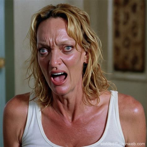 uma thurmans cringeworthy screenshot stable diffusion