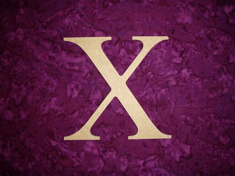 Unfinished Wood Greek Letter X Chi Symbol Wooden Letters - Etsy