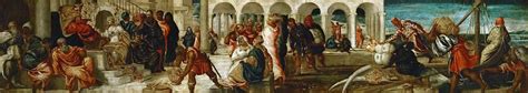 Тинторетто - Вирсавия и Соломон (картина) — Музей истории искусств