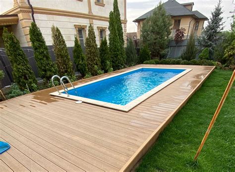 Террасная доска Vintage Oak вокруг бассейна - CM Decking