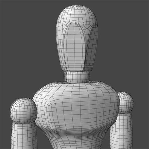 artist mannequin human rigged  model