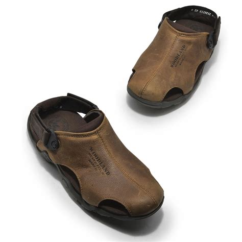 Camel closed toe sandals | WOODLAND