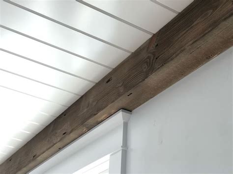 Loving the contrast between the 1x6 tongue and groove poplar groove ...