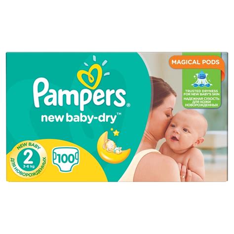 Pampers Pampers New Baby-Dry Pieluszki 2 (Mini), 100 sztuk 1szt - ceny ...