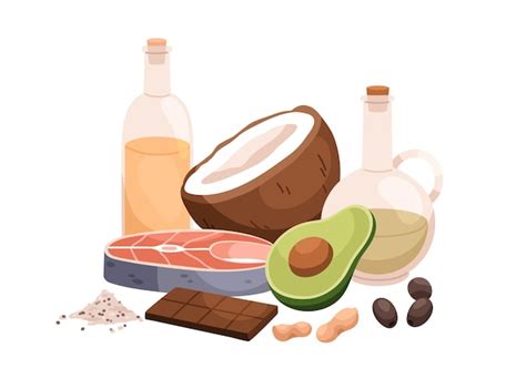 Здоровые жиры в пищевых продуктах. питательные вещества, богатые омега ...