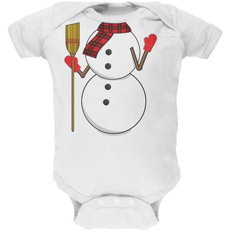 Snowman Body Costume White Baby One Piece - 9-12 months - Walmart.com - Walmart.com