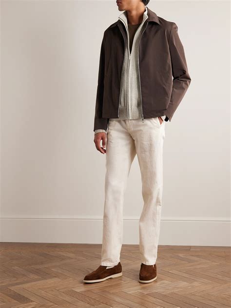 LORO PIANA Silk and Linen-Blend Zip-Up Cardigan for Men in 2024 ...