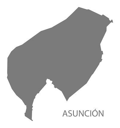 Asuncion Paraguay Map Grey Stock Clipart | Royalty-Free | FreeImages