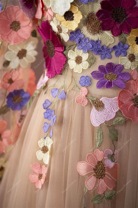 dresses with 3d flowers 3