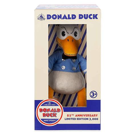 Disney Parks Donald Duck 85th Anniversary Plush Toy Limited Edition