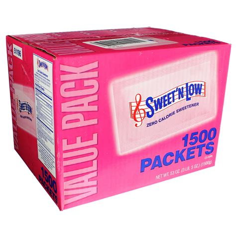 Sweet 'N Low Zero Calorie Sweetener Packets Value Pack - Shop Sugar