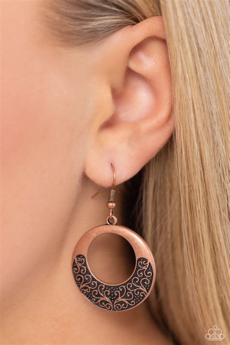Secret Vineyards - copper - Paparazzi earrings – JewelryBlingThing