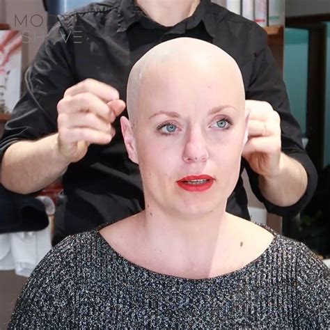 Woman with long hair makes an appointment to get her head shaved bald ...