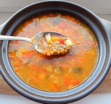Пряный суп Самбар из чечевицы и овощей (рецепт с фото)